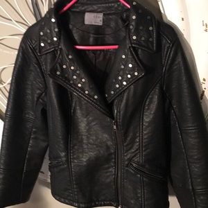 Ruff Hewn Faux Leather Jacket